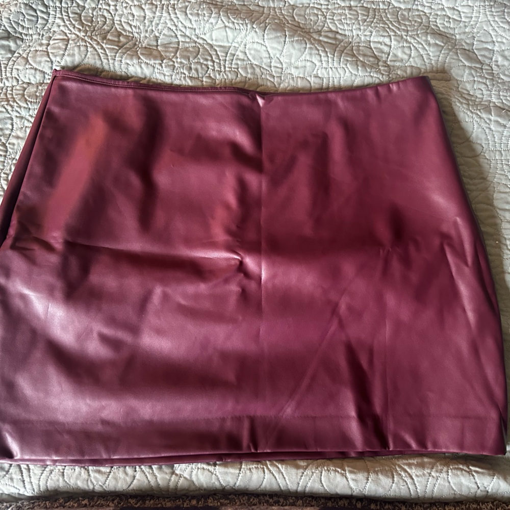 Express Burgundy Women's Skirt